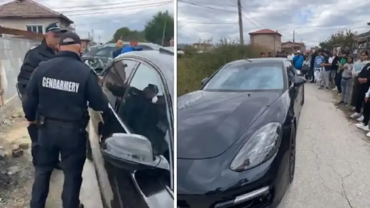 Почерня от полиция в Огняново, купувачи на гласове се барикадираха в луксозното си "Порше" Видео