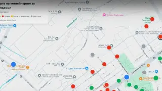 Интерактивна карта показва контейнерите за събиране на отпадъци в София
