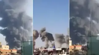 Започва нова война? Удари се нанасят яко, столица на държава гори Видео