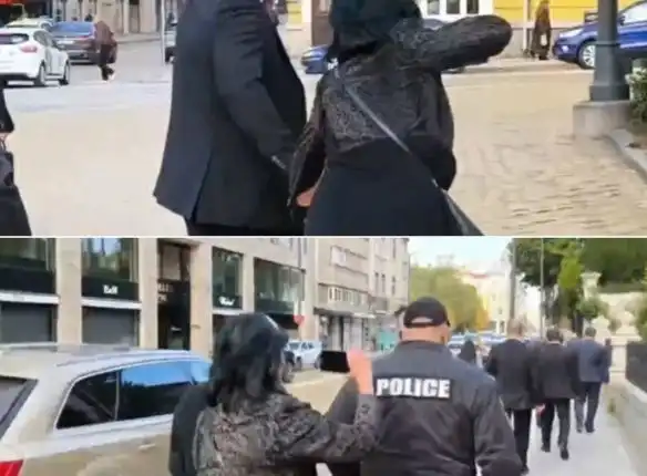Грозен екшън между охраната на Радев и журналистка Видео