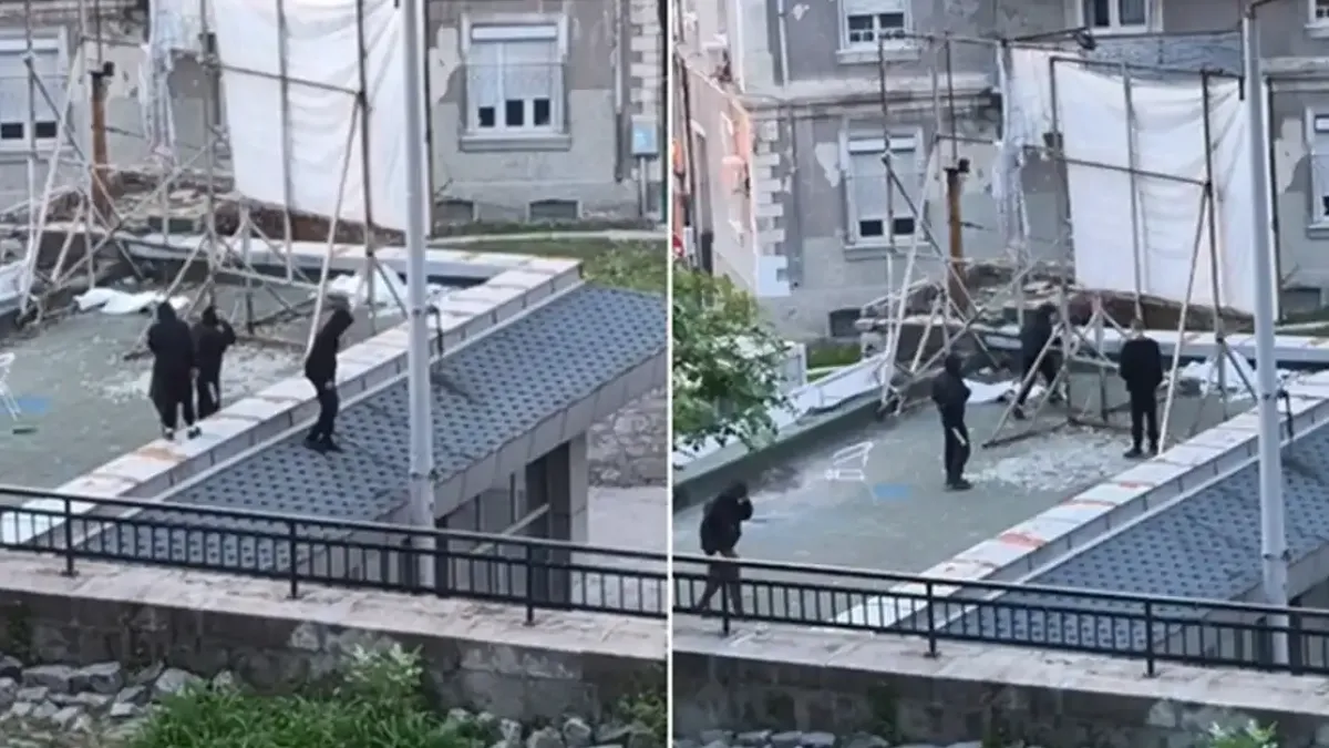 Младежи с голяма простотия в Пловдив, може да убият някого Видео