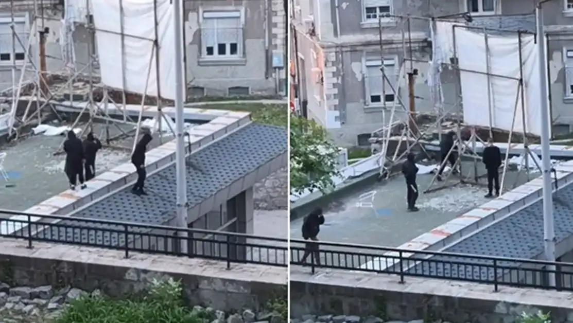 Младежи с голяма простотия в Пловдив, може да убият някого Видео