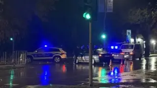 Зрелищно меле с патрулка в Монтана Снимки