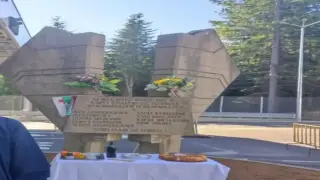 Монтираха накриво паметник на загинали български войници на границата със Северна Македония