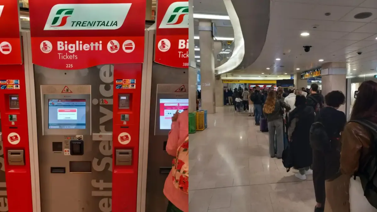 Само в БЛИЦ! Тотален хаос на Централната гара в Милано: системата се срина, пътниците са в паника Снимки