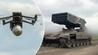 Украински дронове поразиха руска система „Солнцепек“ Видео