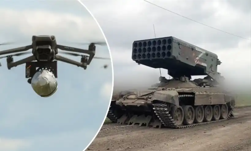 Украински дронове поразиха руска система „Солнцепек“ Видео