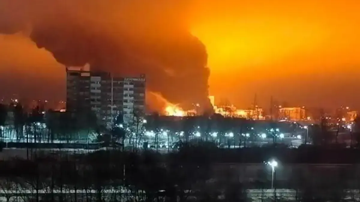 Дронове поразиха руски завод, който произвежда взривни вещества Видео