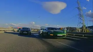Зрелищно меле с Порше Панамера в София Снимки