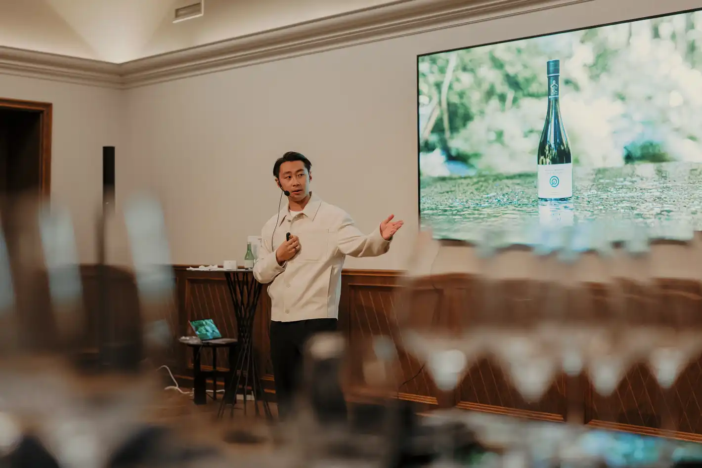 Шунтаро Гото по време на първото издание на „Sake & Soul“ в The Residence Exclusive