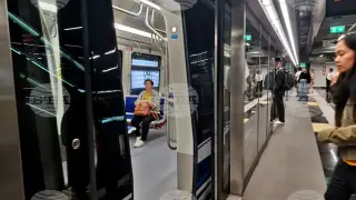 Голяма греда с новото метро в Солун