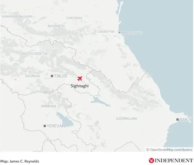 Натовски военен самолет се разби в Грузия и избухна в черен дим Видео