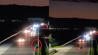 Инфарктна ситуация на АМ "Тракия" с мъж с куфар, скандално видео