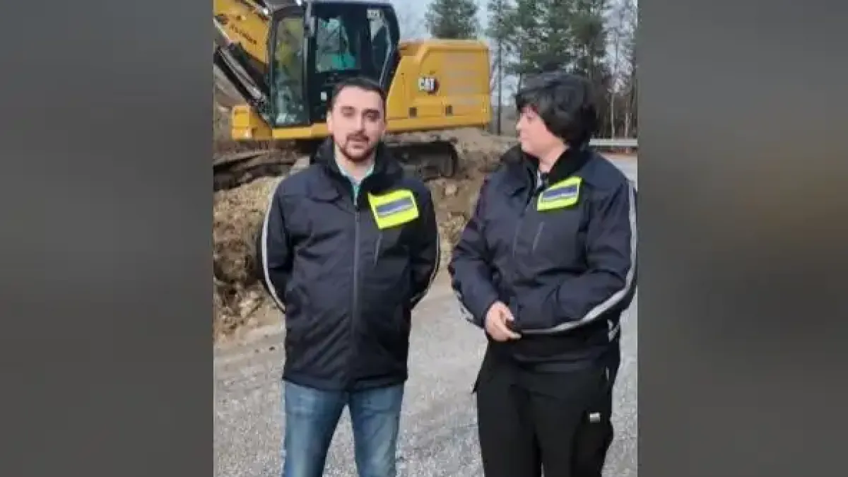 Път, който не прощава: Русинова и Батков-младши на ремонта на ключова отсечка Видео