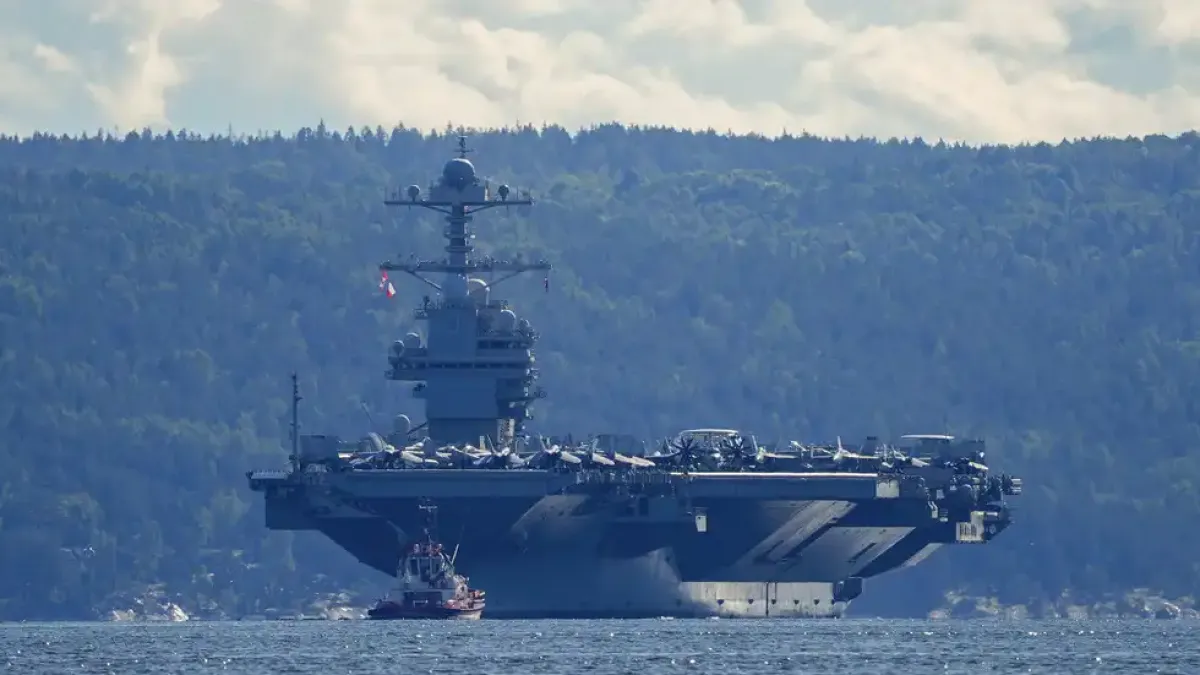 Най-големият US самолетоносач пристигна в Карибско море заради военната операция край Венецуела