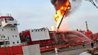 Евакуация в Румъния след атака с дрон Снимки