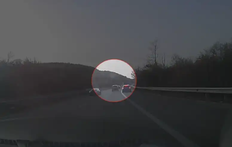 Безумни действия на АМ "Тракия" изправиха косите на водачите Видео