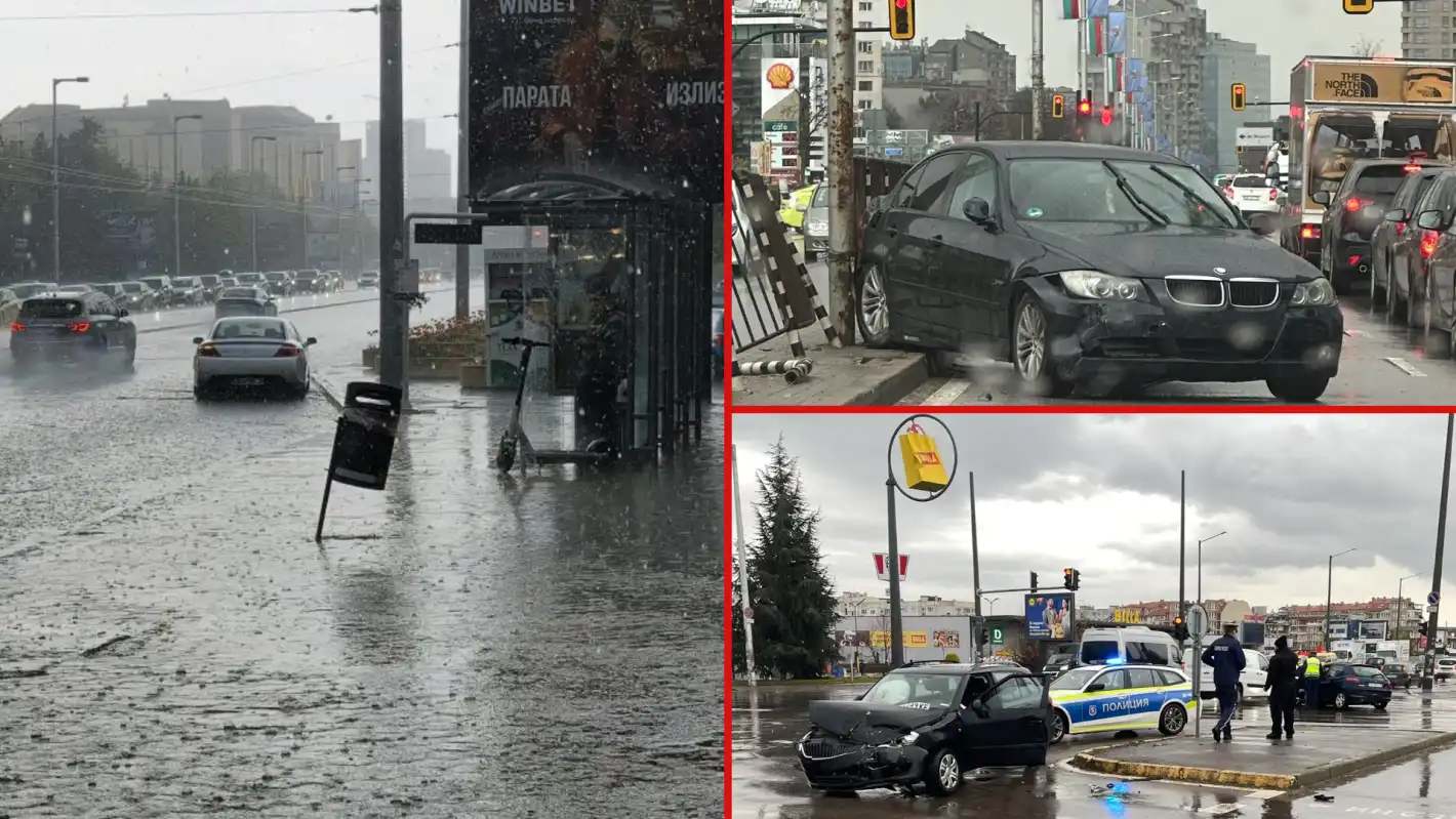 Апокалипсис в София! Жестоки мелета затапиха половината столица Снимки