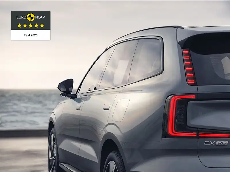Volvo EX90 с пет звезди в тестовете за безопасност на Euro NCAP
