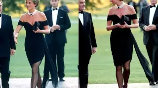 Принцеса Даяна, облечена с емблематичната „рокля на отмъщението“, възкръсва в Париж Снимки