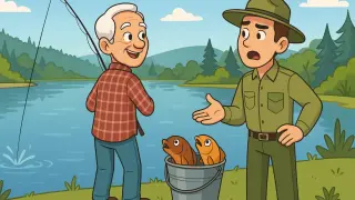 Горски инспектор в ступор! Рибар го преметна за секунди!