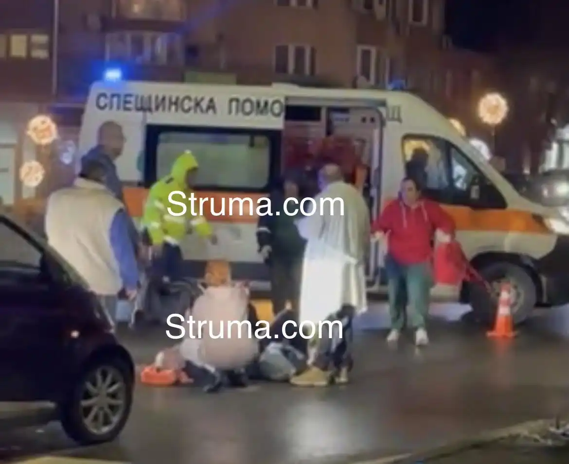 Инфарктна ситуация в Благоевград, полиция и линейка летят към мястото Снимки