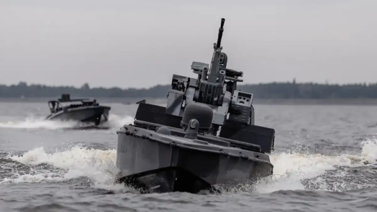 Румънски военни взривиха украински морски дрон в Черно море Видео
