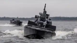 Румънски военни взривиха украински морски дрон в Черно море Видео