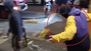 Изкупителна жертва ли? Видео улови какви ги върши на протеста младежът, който Белобрадова брани от трибуната на НС