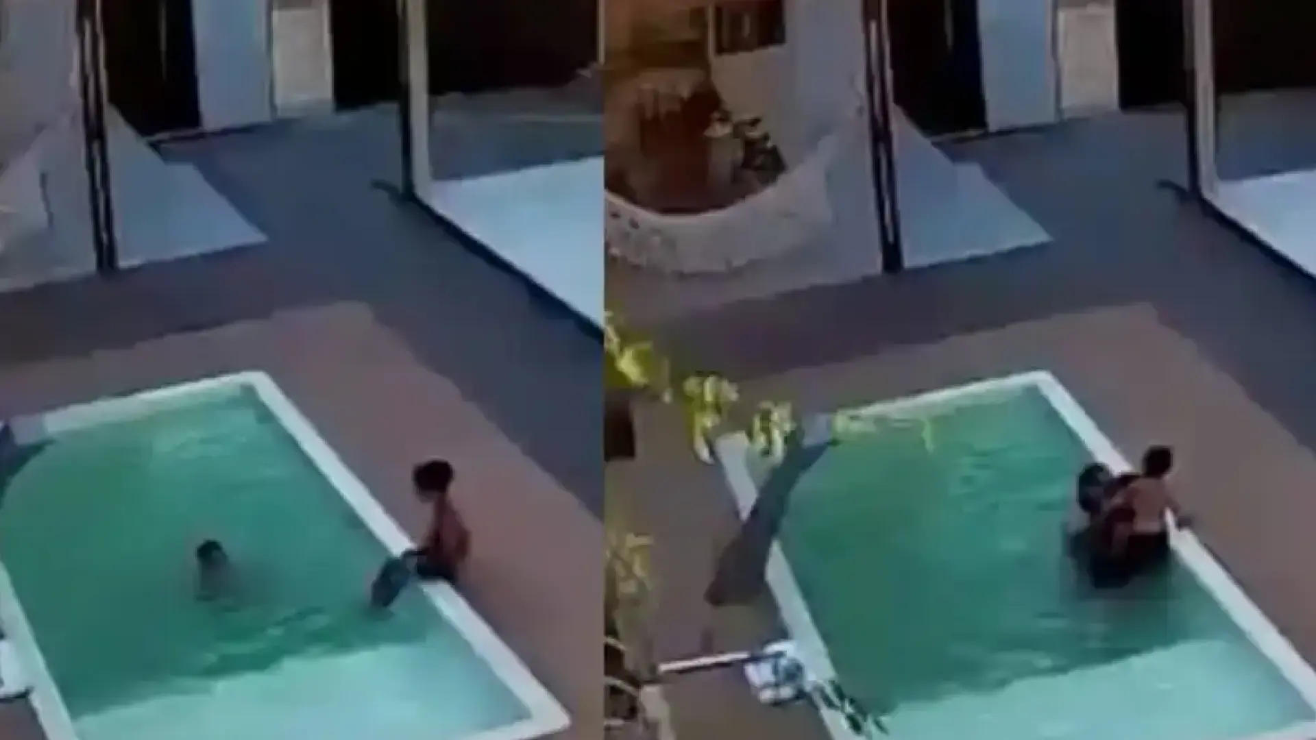 Бърза реакция: Баща спаси двете си давещи се деца Видео