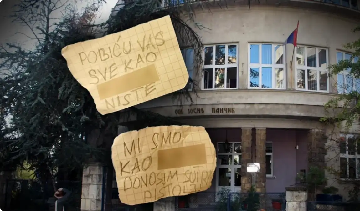 „Утре ще донеса пистолет, всички ще ви избия“: Заплахи към деца, написани на листчета, този път в ОУ "Йосиф Панчич"