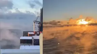 Моряк показа невероятен природен феномен Видео
