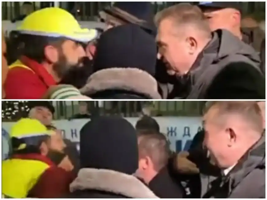 Хора на "Правосъдие за всеки" и на БОЕЦ се бият помежду си на протеста пред Съдебната палата