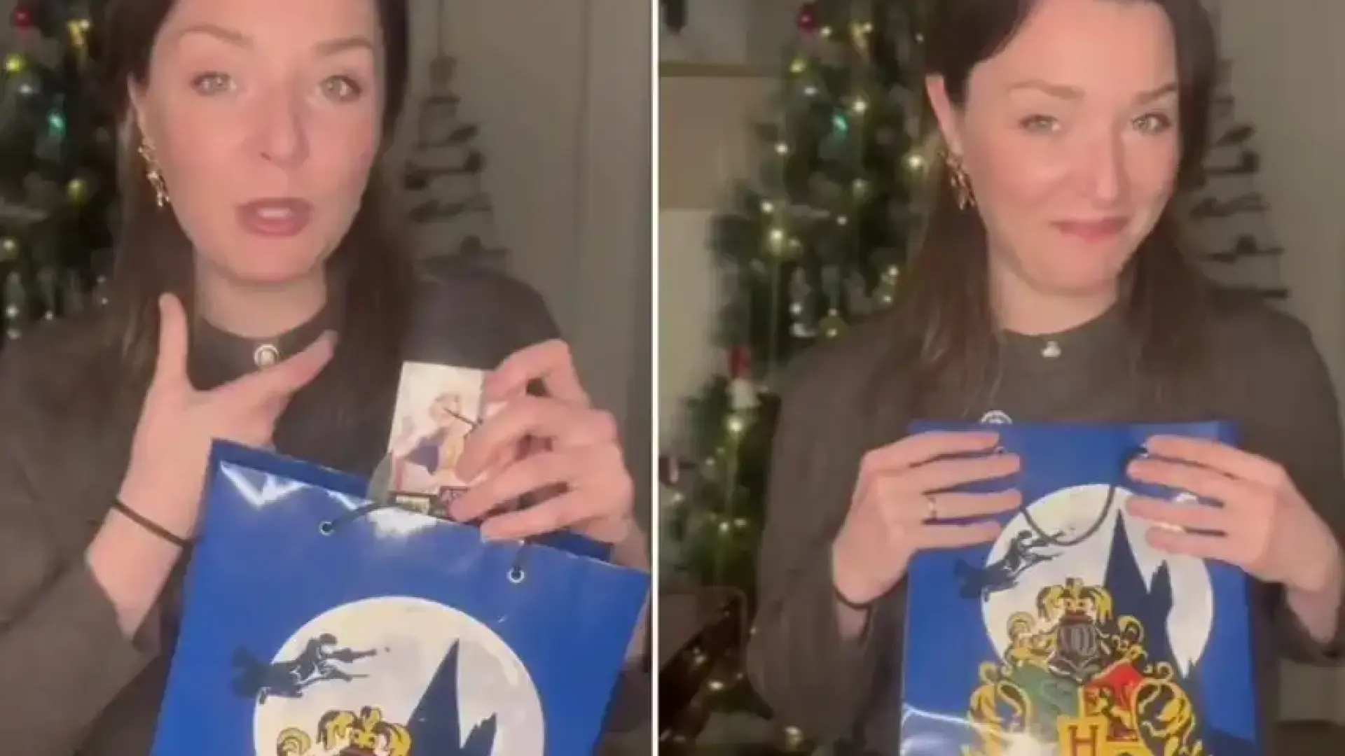 Жена показа как да имитираме радостта от получаването на подарък Видео