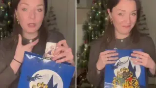 Жена показа как да имитираме радостта от получаването на подарък Видео