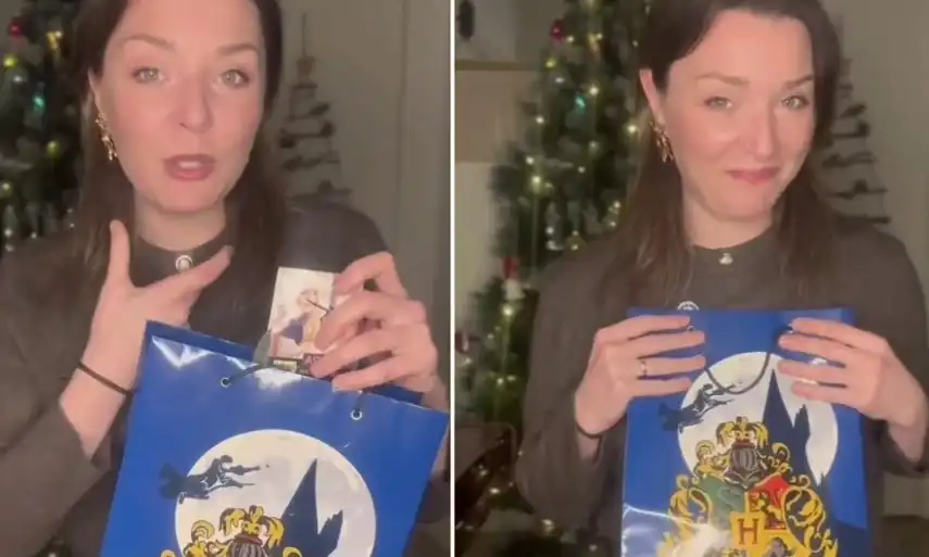 Жена показа как да имитираме радостта от получаването на подарък Видео