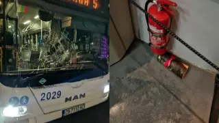 Мъж хвърли дърво с панделка по автобус с пътници в София Снимки