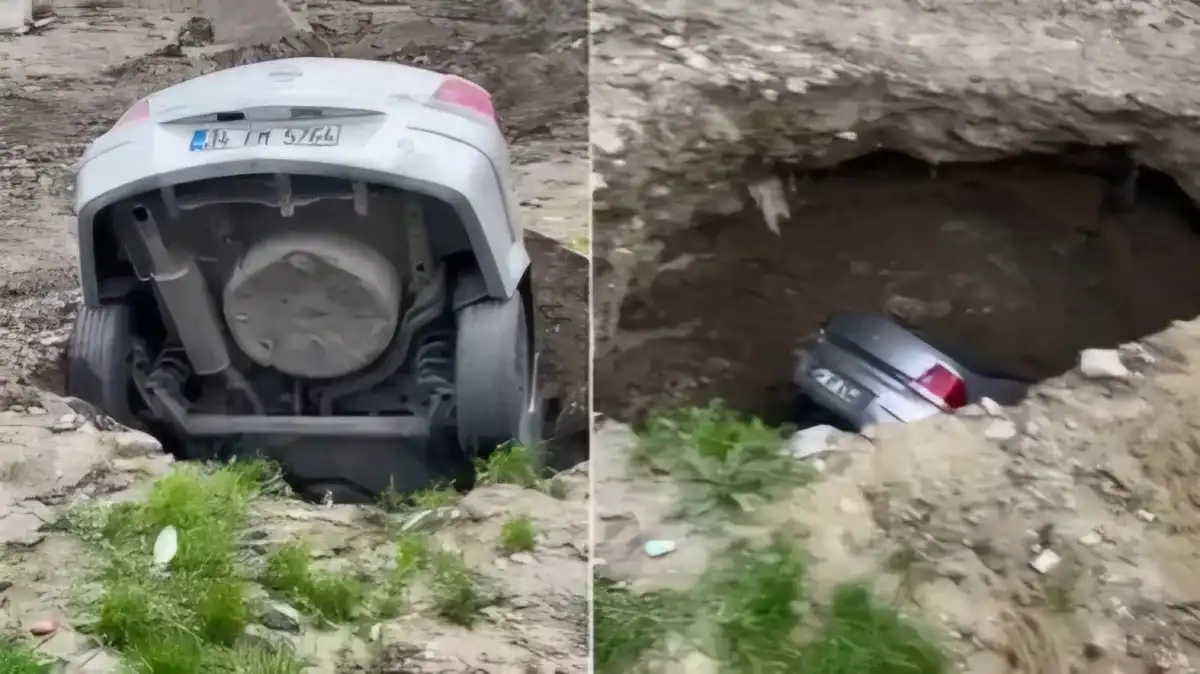 Земята се отвори и налапа цял автомобил в любим на българите град Видео