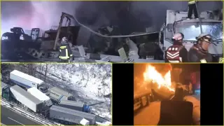 „Мислех, че ще умра“: Оцелели смразяващо за адското верижно меле с жертви и запалени коли Видео