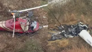 Инцидент във въздуха: Два хеликоптера се сблъскаха в САЩ Видео