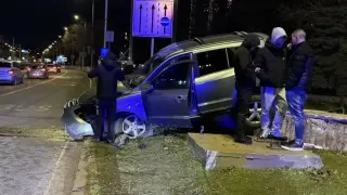 Адско меле посред нощ при подлеза на ключово кръстовище в София Видео