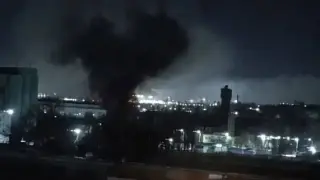 Дронове атакуваха руския град Елец, пламна завод "Енергия" Видео