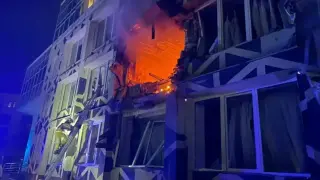 Руснаците атакуваха Киев и областта с дронове, има убити Видео