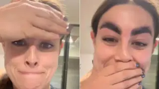 Жена си ламинира веждите и веднага съжали Видео