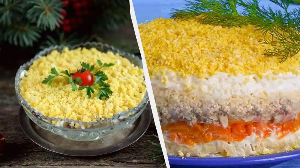 Лесна и вкусна салата Мимоза, която ще обикнете