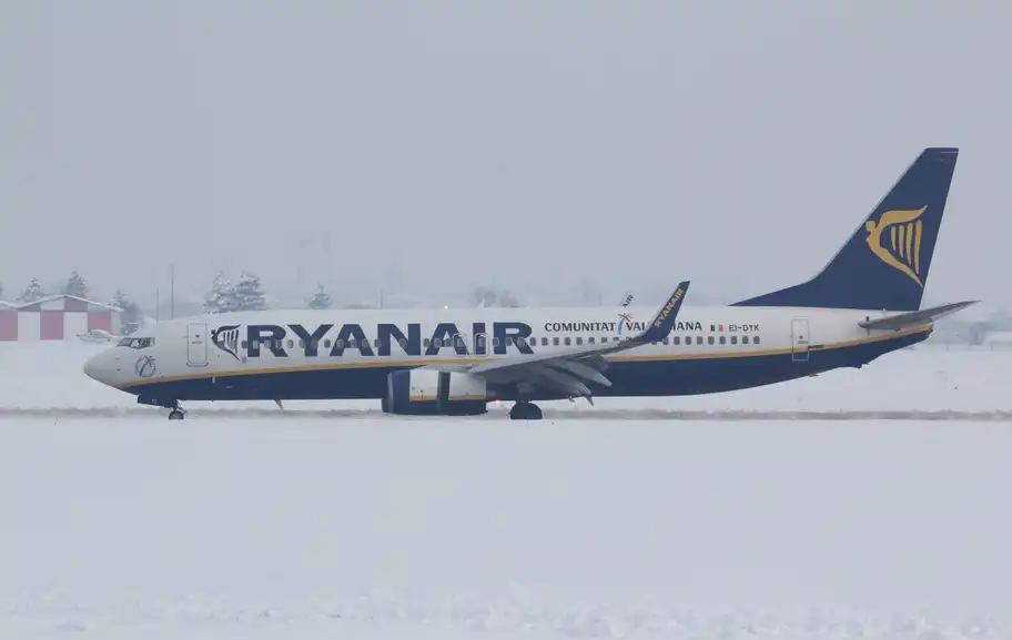 Ryanair няма да лети между Пловдив и Милано на 9 януари
