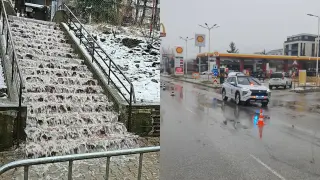 София е под вода: Улици са наводнени, потече и водопад Снимки