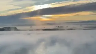 Река Дунав кипна, зрелищни снимки