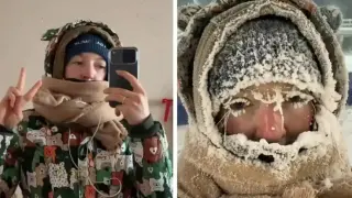 Момиче извървя 100 000 крачки при -40°C, ето как изглежда