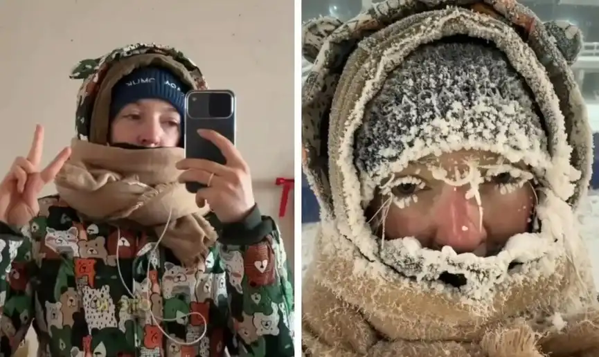 Момиче извървя 100 000 крачки при -40°C, ето как изглежда